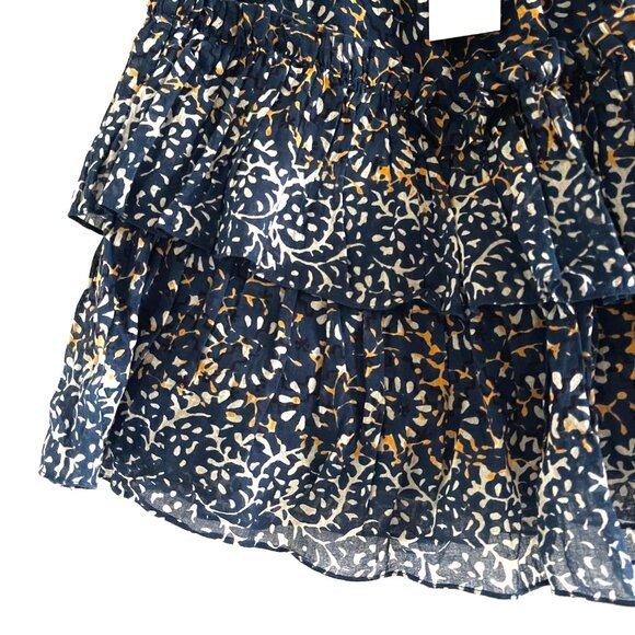 Ulla Johnson ‘Asha” Tiered Mini Skirt in Azul - Picture 7 of 14
